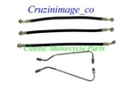 Kawasaki KZ900 Dual Front Brake Hoses Set Upper Lower Steel Pipe CI-Z1DBHS. Fixed Price $48.00.