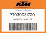 Ktm Genuine Digitalbox 250 Sx-f 09 77039031700. Fixed Price $311.53.