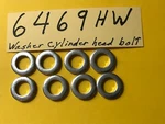 Harley 6469HW Washer Cylinder Head Bolt 7/16X3/4X1/8 (zinc Plated)sportster 1952. Fixed Price $12.00.