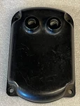 Used Reproduction Harley Sportster Black Magneto Cover 29530-55A (U696). Fixed Price $49.95.