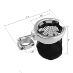 Universal 1.25" Handlebar Crash Drink Cup Holder Fit For Harley Softail Dyna. Fixed Price $25.80.