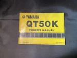 Oem Factory Original Owners Manual Yamaha 1983 QT50K - Stained But Solid. Fixed Price $9.99.
