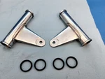 1976-1978 Kawasaki Chrome Headlight Mounts Fork Covers Nice!. Fixed Price $119.97.