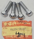 4PC Nos Suzuki Handlebar Clamp Bolts T125 T305 T250 T500 Gt Tm Tc Gs + Oem. Fixed Price $15.89.