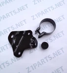 Kawasaki KZ1000 Z1-R 1978-MUFFLER Clamp And Bracket Set Right Side 1-0457 Repro. Fixed Price $66.00.
