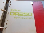 Suzuki DR250 Factory Genuine Service Owner's Manual Oem 99500-42000-03E. Fixed Price $25.99.