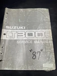 Suzuki Oem Service Manual 1987 LT300E 99500-42080-01E. Fixed Price $19.99.