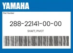 Yamaha Genuine Shaft, Pivot 288-22141-00-00. Fixed Price $44.49.