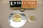 Used Set 1977 Harley "eagle" Clutch Cover 25401-77 And Timer 32508-77. Fixed Price $24.95.