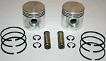 Harley 45 Flathead New +.050 Set Pistons, Rings, Pins, Snap (294). Fixed Price $89.99.