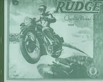 1939 Rudge Motor Cycle Catalogue Antique Reproduction. Fixed Price $26.00.