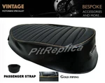 Kawasaki W1SS W2SS W2TT '66 '67 '68 '69 Seat Cover *gold Piping* Koov. Fixed Price $59.90.