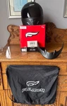 Fulmer AF-N4 Black Full Face Motorcycle Helmet W/bag Tinted & Clear Visor Large. Fixed Price $59.99.