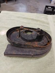 Stock Harley Ironhead 1000 Snorkel Air Cleaner Backing Plate For 1975-77 Xlh. Fixed Price $49.00.