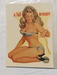 Vintage Original Souvenir (a Full Measure)pinup Water Decal Art 3" 4". Fixed Price $34.85.