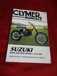Suzuki / Clymer Repair Manual, 1975-81 RM50-400 Twin Shock, M371. Fixed Price $24.95.