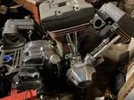 Harley Davidson Evo Motor With Dyna 5 Speed Transmission. Fixed Price $1800.00.