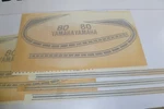 1975 Yamaha Oem Replica Tank Graphics Two Sets 5B. Fixed Price $46.00.