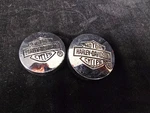 Harley-davidson & Shield Handlebar End Caps Chrome Oem 56226-90 Pair Used. Fixed Price $19.99.