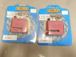 Nos Emgo Motorcycle Disk Disc Brake Rotor Security Locks Red 81-95471 QTY2. Fixed Price $17.49.