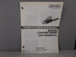 Echo Operator's Manual Chain Saw CS-290EVL 898 560-1533. Fixed Price $12.99.