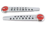 Oe Emblem Set With Black Lettering For Harley-davidson. Fixed Price $115.99.