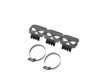 Black Skulls Exhaust Heat Shield, Steel - Fits Up To 60MM Diameter Pipes. Fixed Price $64.65.