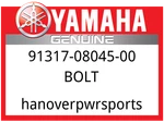 Yamaha Oem Part 91317-08045-00 Bolt, Hex. Socket Head. Fixed Price $9.49.
