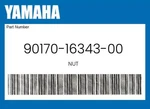 Yamaha Genuine Nut 90170-16343-00. Fixed Price $14.68.