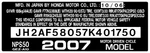 Honda NPS50 Headtube Tag / Repro Decal Ruckus. Fixed Price $42.50.