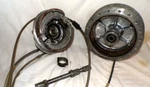 71 Honda SL350 Front Wheel Hub Axle Brake Clutch Throttle Cable 44601-235-010. Fixed Price $92.98.