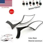 Black Motorcycle Rearview Mirrors For Kawasaki Voyager Xii ZG1200B ZN1300A. Fixed Price $36.22.