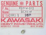 Nos Genuine Kawasaki KZ400 KZ1000 Seat Lock Screw 92014-012 / 92014-016 Oem. Fixed Price $7.64.