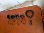 1981 Honda Custom Air Box Swing Arm Rubber Boot Clamps. Fixed Price $39.99.