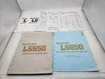 Suzuki LS650 Savage Manual 99500-36060-03E Pub 1986 And Supps Bulletins -rd. Fixed Price $44.99.