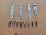 Moto Guzzi 850T, T3 Etc. Big End Bearing Bolt And Plate Set 98054425 (BOX#2). Fixed Price $10.00.