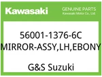 Kawasaki Oem Part 56001-1376-6C Mirror-assy,lh,ebony. Fixed Price $66.08.