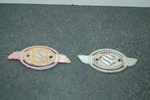 Used Genuine 1969 - 1972 Suzuki Tank Emblem Pair Badge T250 TS90 T500 T350 #2. Fixed Price $35.00.