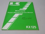 Kawasaki Factory Owners Manual & Service 1987 KX125 E2 99920-1367-01. Fixed Price $26.37.