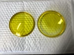Harley Guide S-H2 Yellow Spot Lamp Lenses Knucklehead Panhead 1938-61. Fixed Price $42.95.