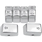 Drag Specialties 12-17 S/tail/dyna 6PC Chr Switch Cap Kit 0616-0190. Fixed Price $18.24.