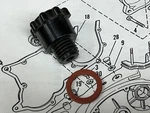 Harley Aermacchi Nos Filler Plug 26474-65P Gasket 6673P 68-72 Rapido 70-72 Baja. Fixed Price $14.79.