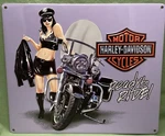 New Genuine Harley Davidson 2011181 Jacket Babe Metal Sign. Fixed Price $41.50.