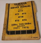 Genuine Yamaha LIT-11613-08-01 Combined Service Manual 1971-1973 DT1E DT2 DT3 Rt. Fixed Price $74.99.