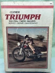 Genuine Clymer M382 Triumph 500-750CC Twins Service Manual 1963-1979. Fixed Price $23.60.