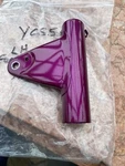 Yamaha YCS5E Headlight Bracket Ear Purple Left Hand New Old Stock Nos. Fixed Price $67.28.