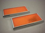 Reflector Amber Fork Slider Lower Leg Harley Front Flh Xlh Fxe Fxst Fxwg. Fixed Price $22.00.