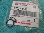 Kawasaki, Oem, Nos, Hose Clamp, Part No. 92037-1104. Fixed Price $6.72.