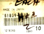 Kawasaki Oe "o" Ring Part 51039-010 KZ1000 Police. Fixed Price $9.00.