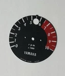 1971 Yamaha RT1 360 Enduro Tachometer Face Plate. Fixed Price $43.00.